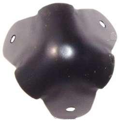 Corner - Black 3-Leg Cabinet Corners No Lip /Set of 4